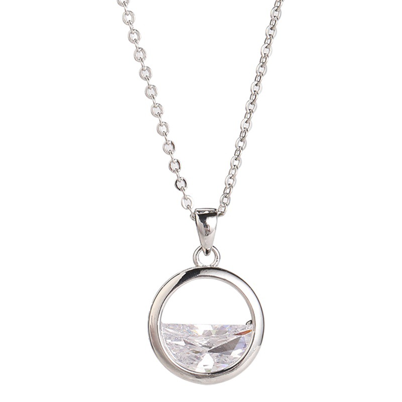 Yiwang Qingquan Copper Real Gold Electroplating Pendant Korean Style Fashionable Small Fragrance Clavicle Chain Light Luxury High-End Necklace Wholesale