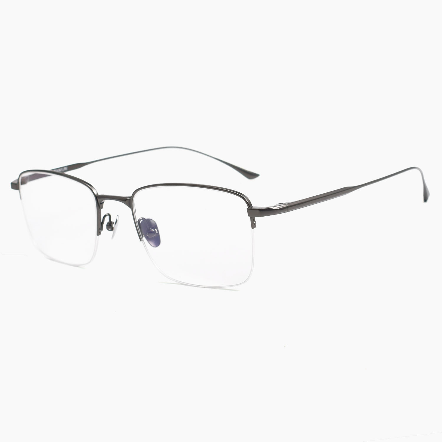 Picture of Gao Qilan same style MIES pure titanium square frame gold silk glasses frame Shenzhen wholesale business casual half frame glasses frame