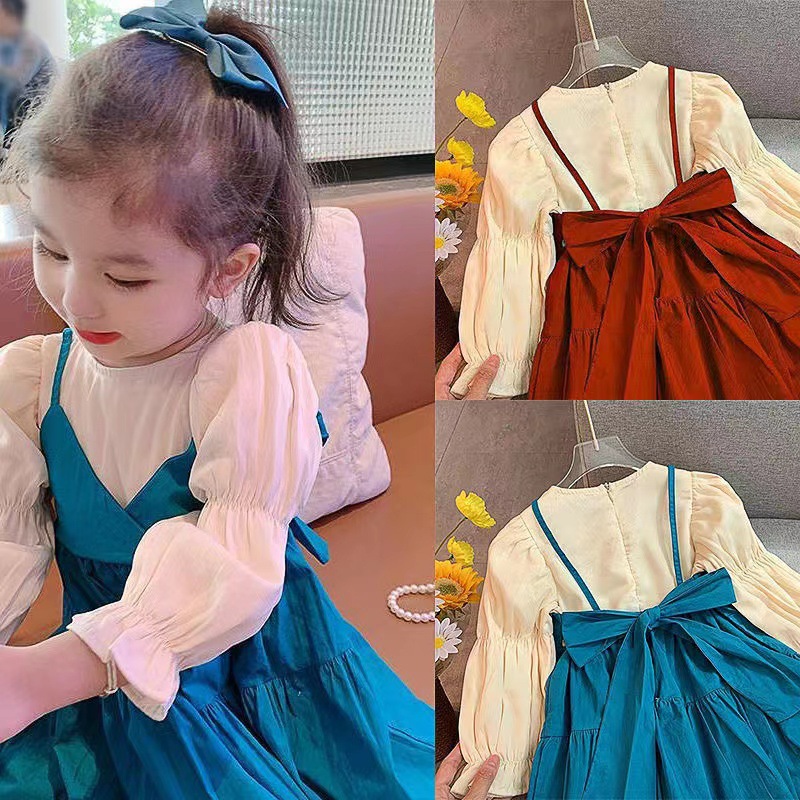 Girls Dress Spring 2024 Spring Style Spring Autumn Children's Birthday Dress Spring Baby Girl Princess Dress