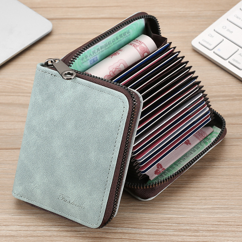 Picture of Card Bag Men's Exquisite High-end Driver's License Women's Card Bag Small and Ultra-thin One-piece Multi-card Large Capacity Card Jacket