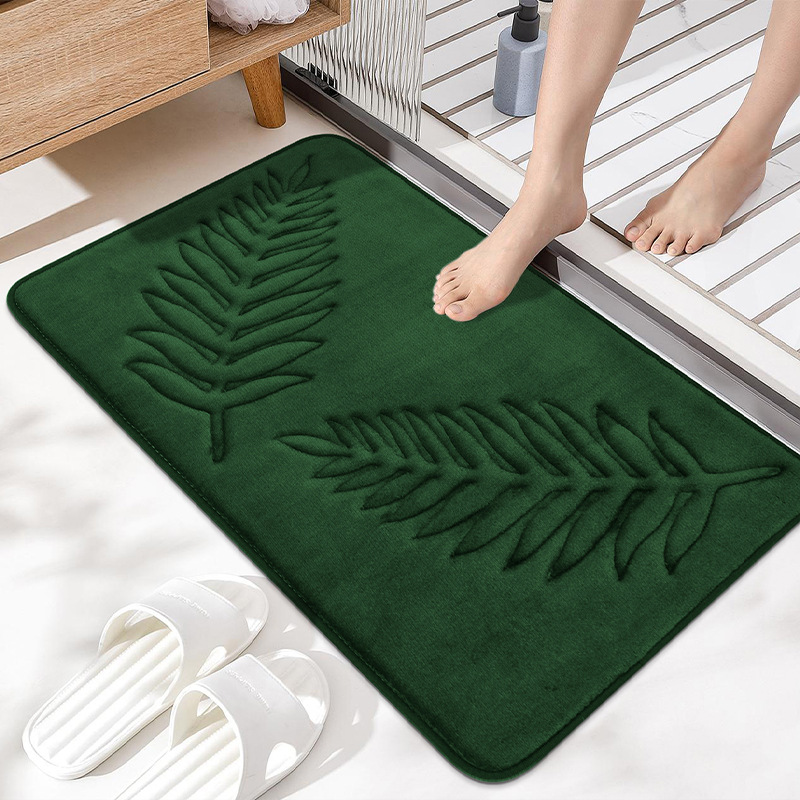 Picture of Cross-border e-commerce memory cotton toilet floor mat bathroom absorbent non-slip mat living room bedroom kitchen home carpet