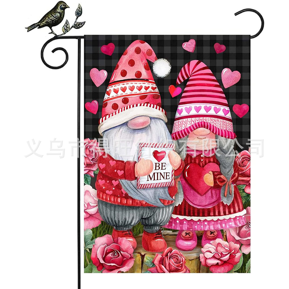 Picture of 2024 Foreign Trade Amazon New Valentine's Day Garden Flag Festival Flag Double-sided Flag Love Car Garden Flag