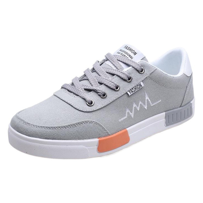 2025 Summer New Canvas Shoes Men's Korean Style Fashionable Men's Board Shoes Student All-match Cloth Shoes Breathable Trendy Shoes Men's Shoes