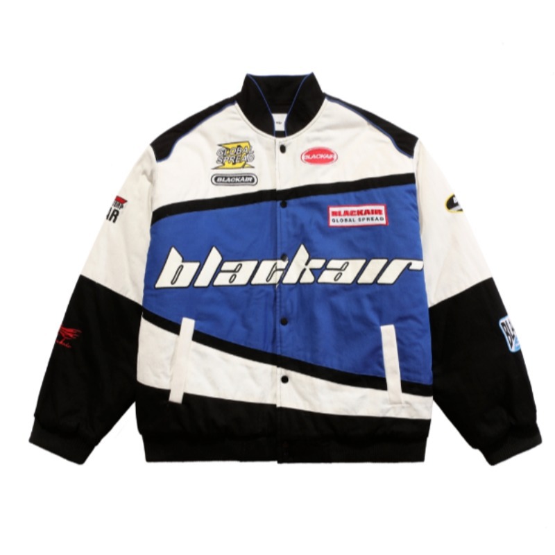 Picture of American-style Biker Jacket Men's Amazon Foreign Trade Retro Hip-hop Loose All-match Couple Baseball Suit New Jacket