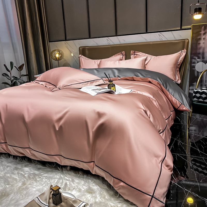 Picture of Light Luxury 160 Long-staple Cotton Cotton Four-piece Set Cotton Bed Sheet Quilt Cover Class A Maternal and Infant Grade Three-piece Bedding