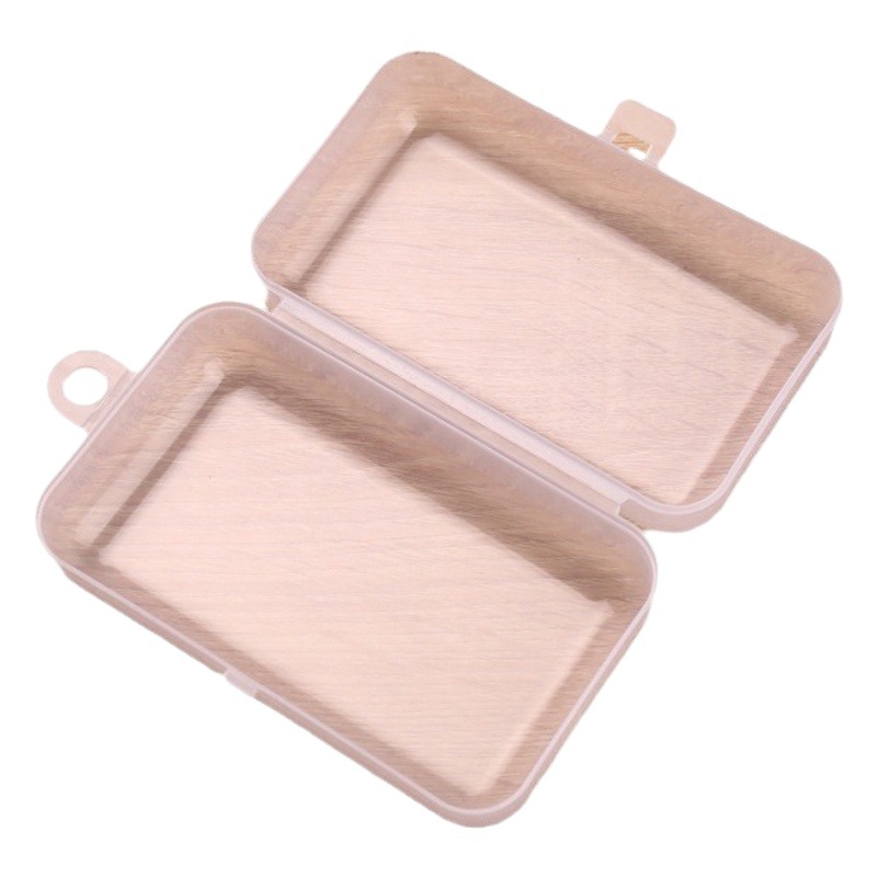 D666 oval transparent electronic parts storage box clip tool packaging plastic box pp plastic box empty box