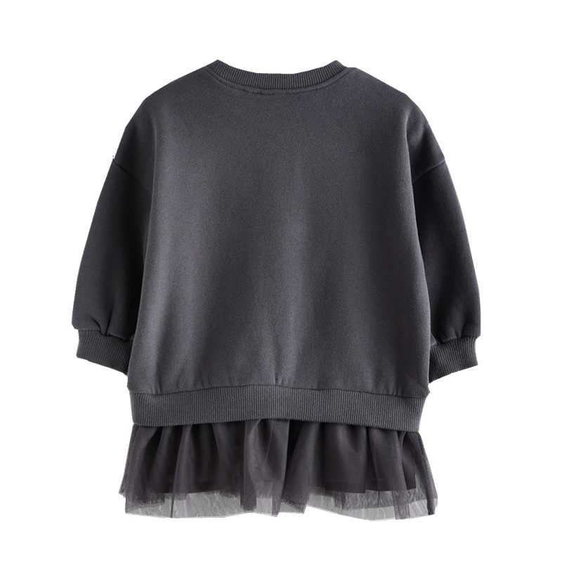 Picture of Princess Dress Cross-Border Supply Spring and Autumn Girls Long-Sleeved Sweatshirt Dress European and American Hot Selling Girls Sweatshirt Dress