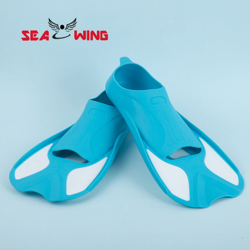 Picture of Cross-border swimming training flippers snorkeling adult children diving frog shoes short mermaid flippers free diving wholesale