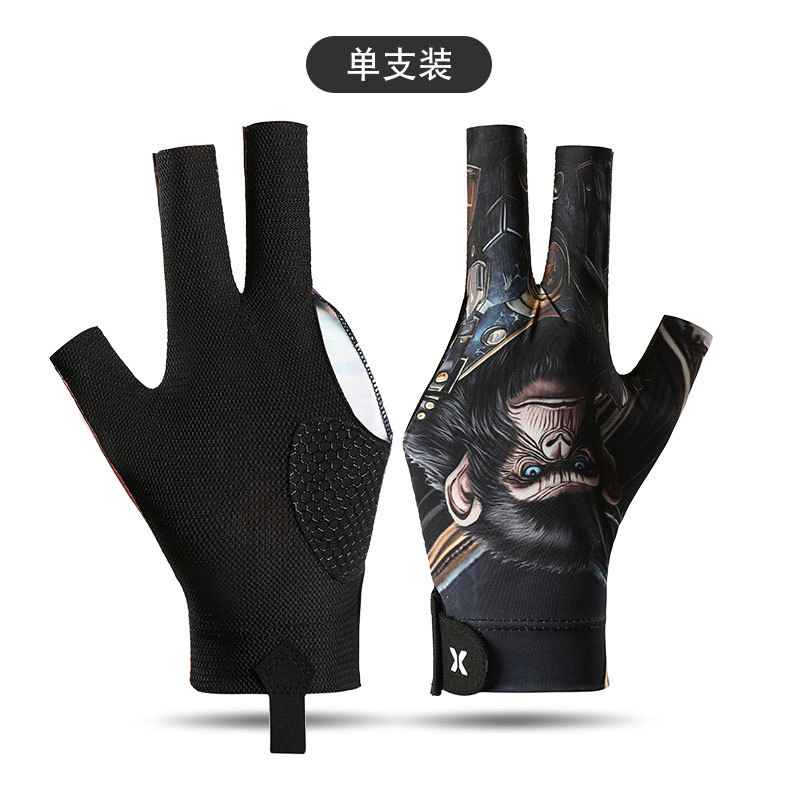 Picture of Professional Snooker Billiards Gloves Men's Leakage Three-Finger Ice Silk Breathable Non-Slip Left Hand Single Pool Gloves Women's T3