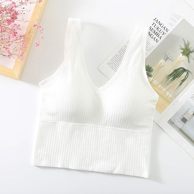 Picture of Foreign Trade Cross-border Small Beauty Back Underwear Chest Wrapping Tie-dyeing and Waist Tube Top Seamless Inner Wear-proof Women's Bra Bra