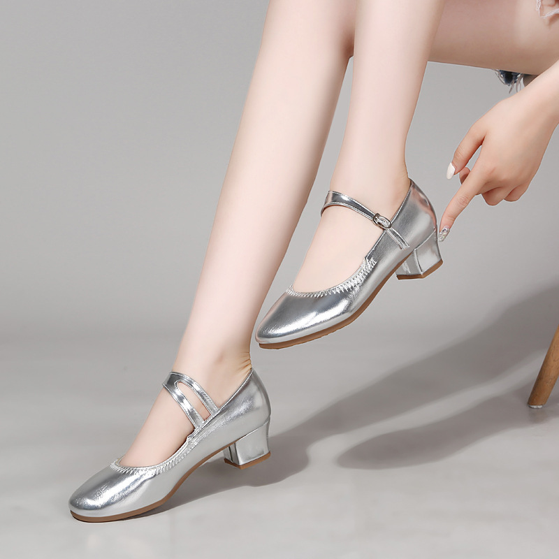 Cross-border New Double Climbing Square Dance Shoes Dancing Shoes Women's Soft Bottom Dance Shoes Four Seasons Dance Shoes Women's Practice Teacher Shoes
