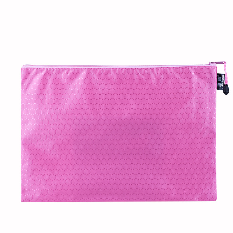 Picture of Jian Teng A4 Football Pattern File Bag Waterproof Thickeneded Canvas Zipper Bag Information Bag Student File Stationery Bag