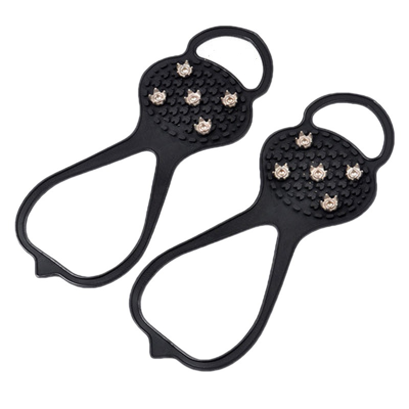 Picture of Outdoor crampons mountaineering travel 5-tooth non-slip shoe cover gourd-shaped snow non-slip shoe cover lightweight snow claw shoe nail