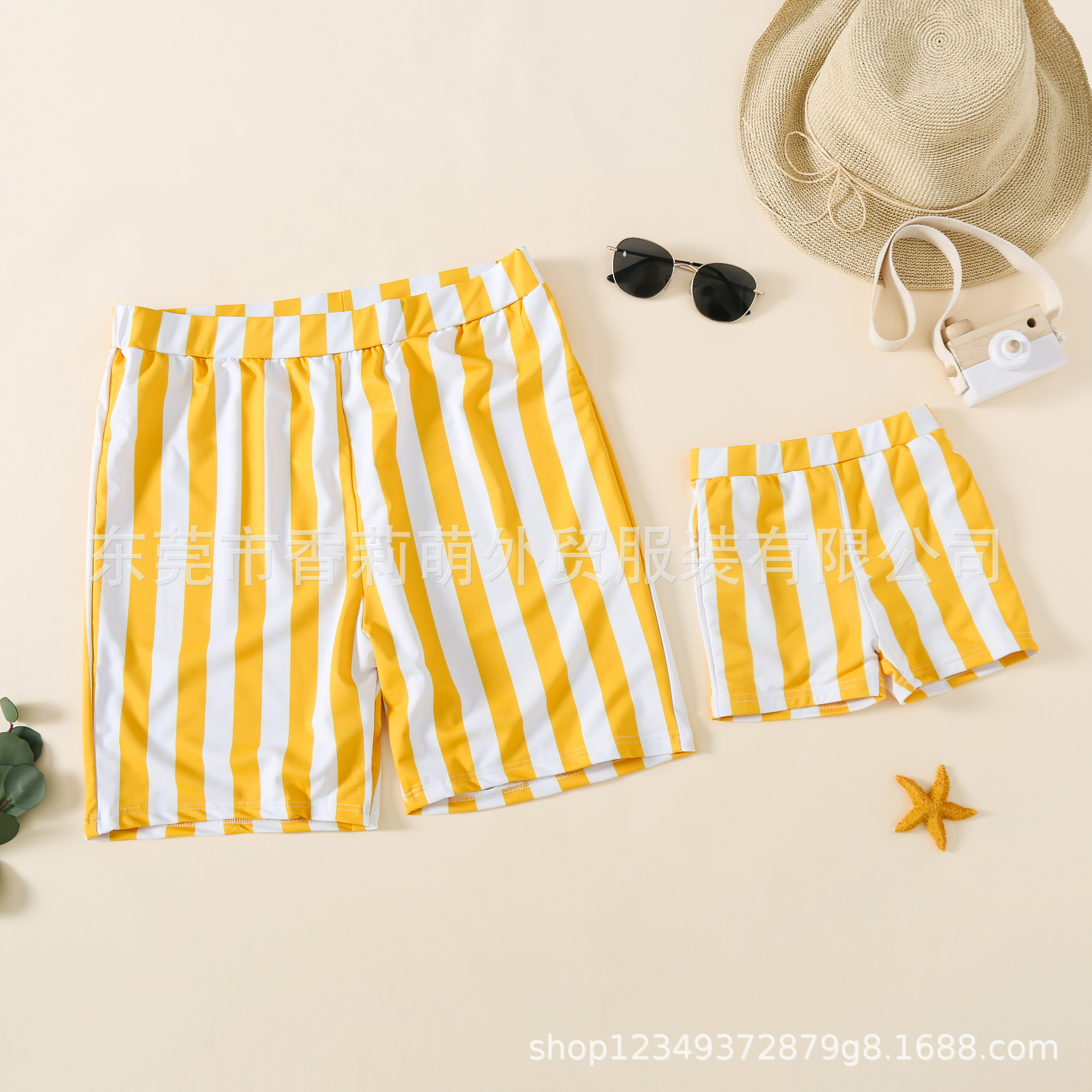 Picture of Cross-border for parent-child swimsuits European and American foreign trade women's bikini family swimsuits men's pants manufacturers spot wholesale