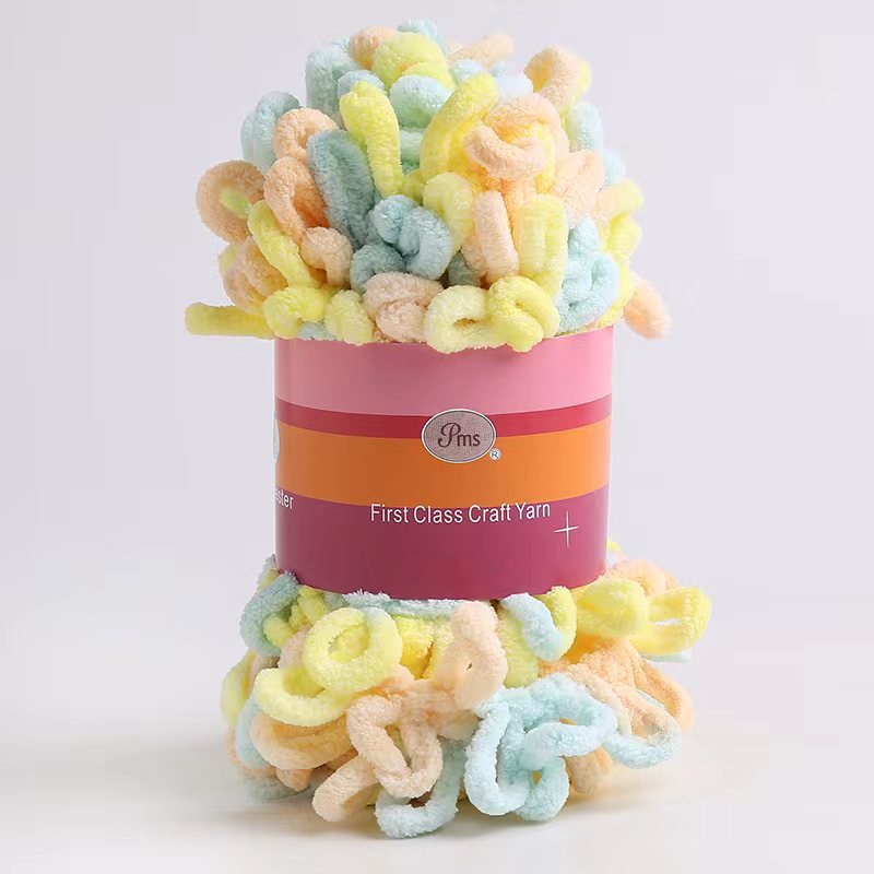 Picture of Loop Yarn Ear Yarn Medium-Thick Yarn for Hand Knitting DIY Pillows, Blankets, Scarves, Ice Yarn in Stock Wholesale