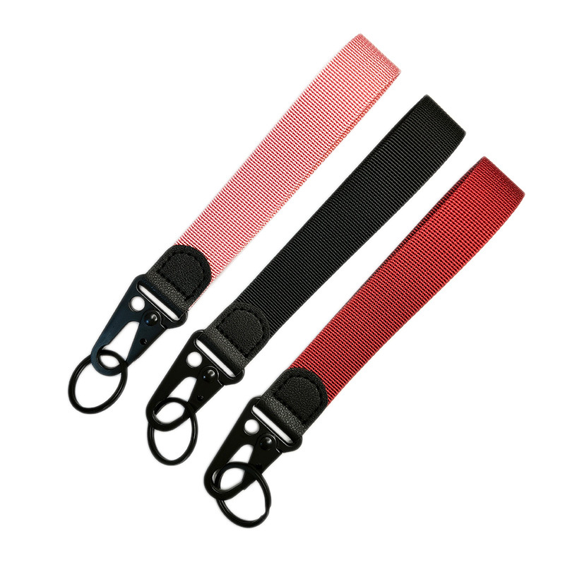Amazon Hot Sale Nylon Belt Pendant Bag Webbing Buckle Pendant Personalized Key Chain Wristband Keychain