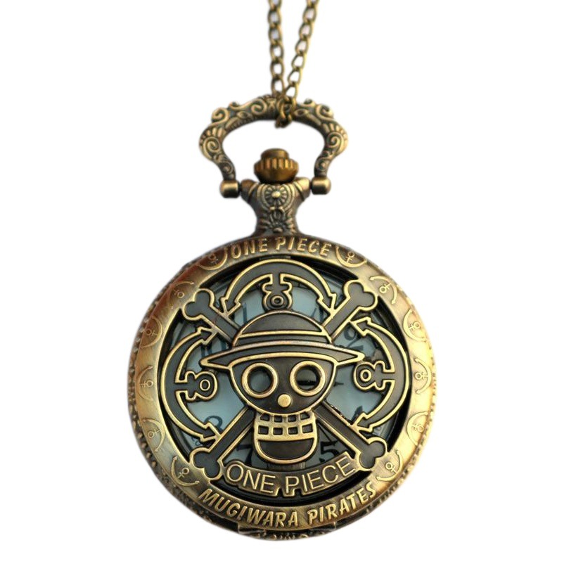 Black Deacon Pocket Watch Sebas Attack Giant Pirate Pocket watch Cartoon Pocket Watch Electronic Watch PP Bag