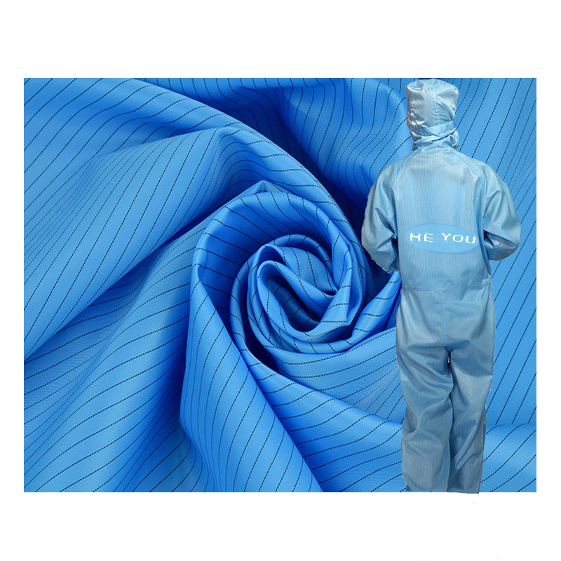 Polyester Conductive Silk Plain Fabric, Anti-Static Overalls, Dust-Proof Clothing Fabric