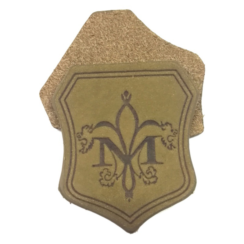 Factory Genuine Leather Brand Imitation Leather PU Label Clothing Shoes and Hats Turn Hot Label Leather ironing label