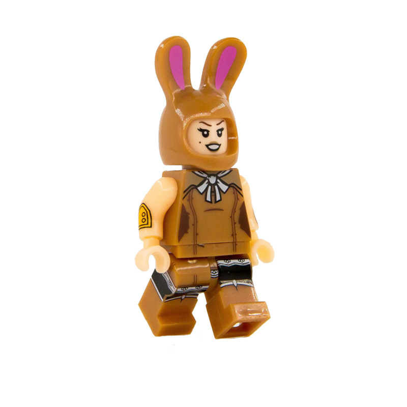Picture of Cartoon Cartoon animal Princess pumping music plastic assembled building blocks little doll toy mixed batch foreign trade exclusive