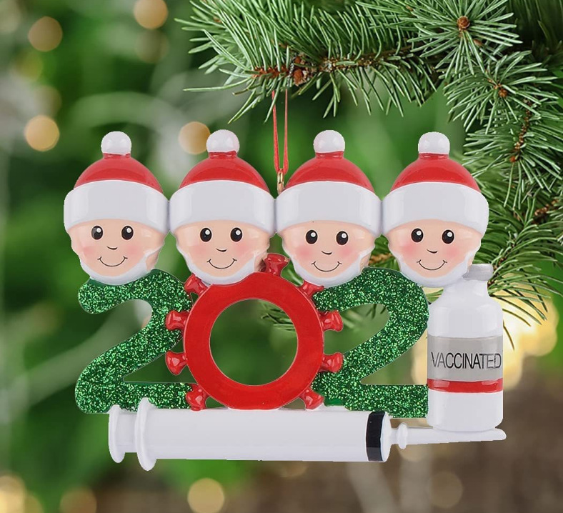 Picture of Christmas Reindeer Family Cute Home Pendant Christmas Elk Family Christmas Holiday Name Pendant
