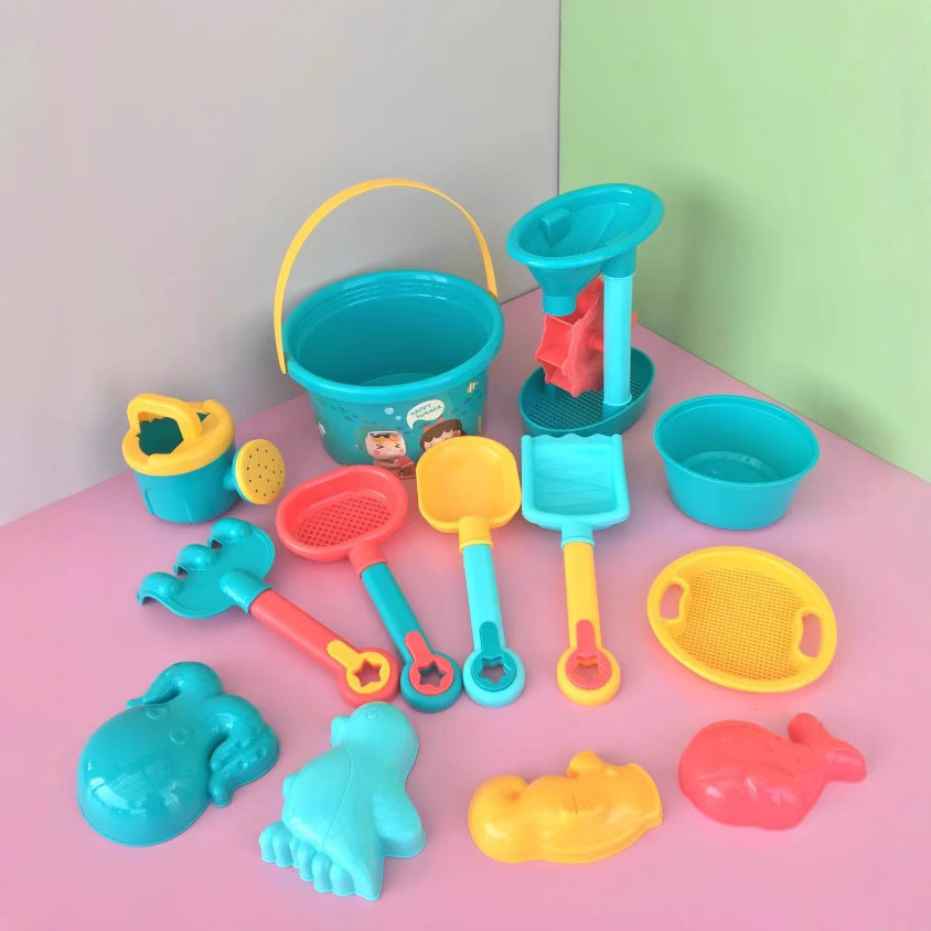 Picture of New Product Jianxiong 23 Sets of Kidsren's Beach Toy Sets Hourglass Baby Outdoor Tools Playing with Sand Cassia Seeds for Boys and Girls