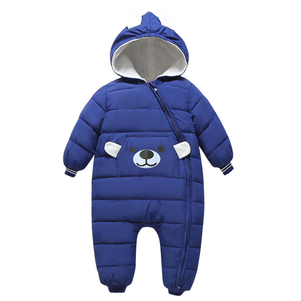 Picture of Popular Autumn and Winter Cross-Border Foreign Trade Children's Jumpsuits, Thickened down Cotton Coats, Newborn Baby Crawling Clothes