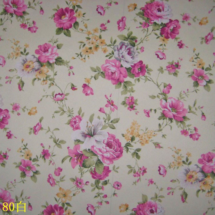 Peach skin velvet printing factory wholesale crafts toys home textile fabric white peony flower printing fabric