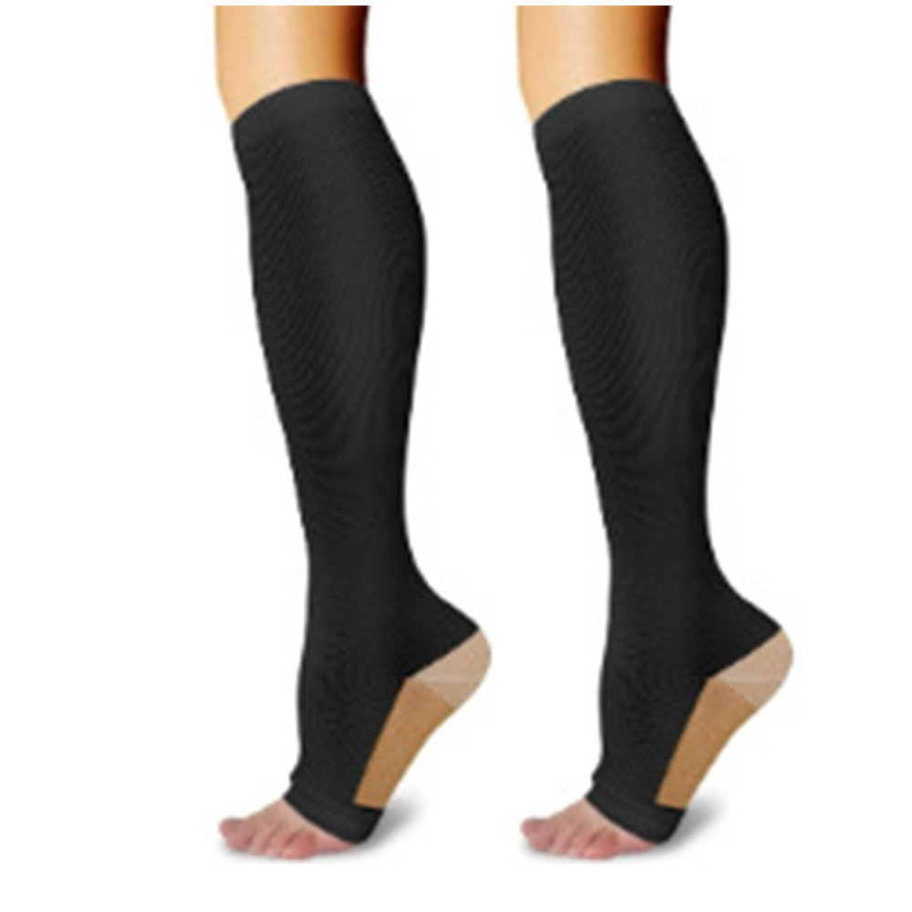 Picture of Solid Color Sports Compression Socks Anti-flexure Compression Socks Running Stretch Socks Suitable for Nurse Wrap Calf