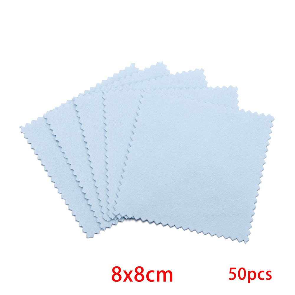 Picture of Jewelry Maintenance Square Marble Pattern Silver Wipe Double-sided Mirror Wipe Cloth Silver Gauze Suede Bright Silver Cloth