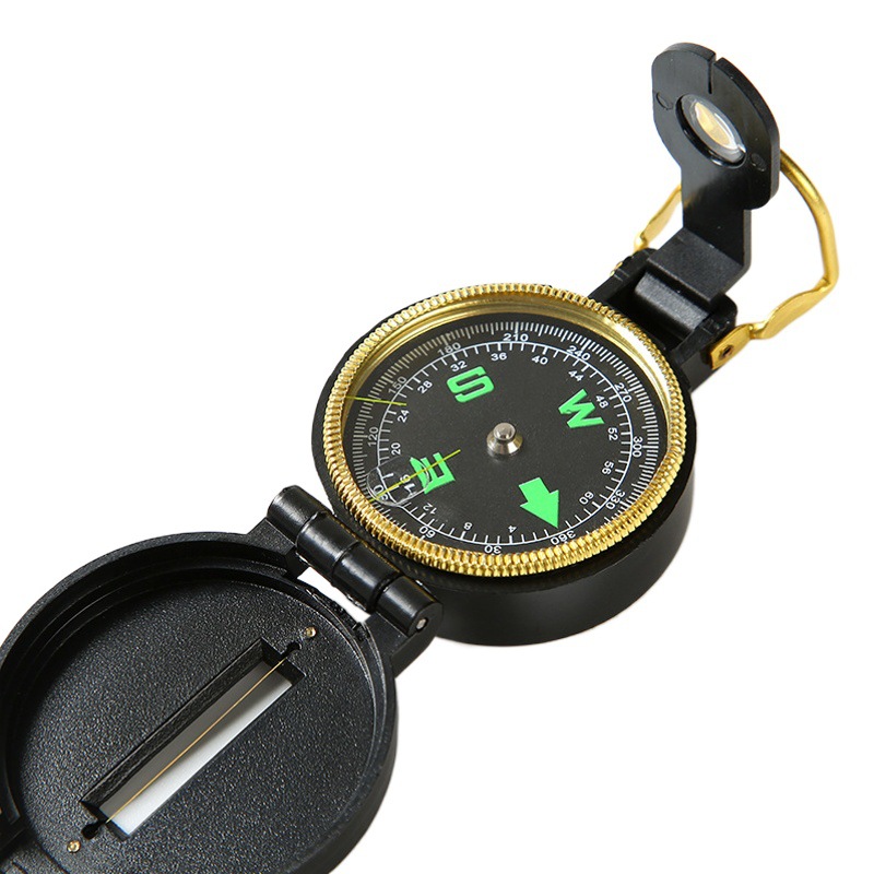 Amazon outdoor waterproof flip compass wilderness survival American multi-function compass camping ZC45-1