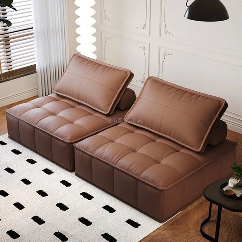 Picture of Light luxury disposable technology cloth tofu block lazy sofa small apartment square living room lounge chair bedroom module flooring