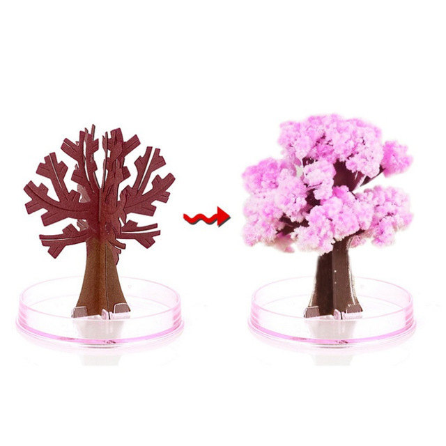Picture of Magic Christmas Tree Paper Tree Blossoms Long Snowflakes Magic Watering Growth Crystallization Colorful Christmas Gifts