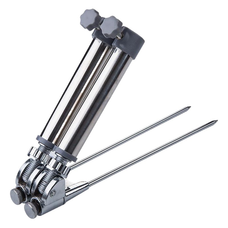 Fishing rod support ground insertion stainless steel double hole turret frame carbon frame rod matching universal adjustable turret ground insertion