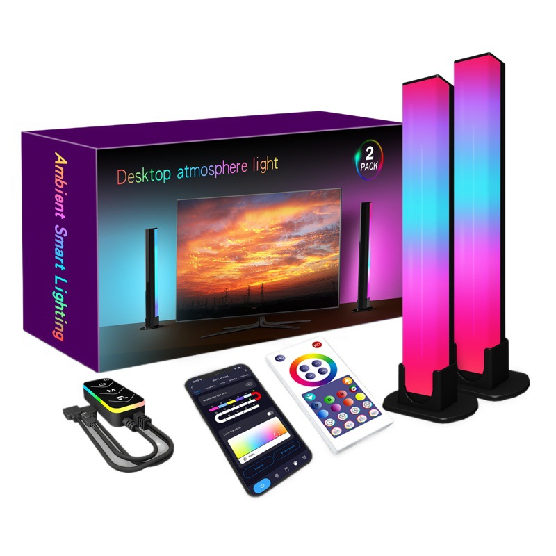 Cross-Border Tuya Wifi Infrared Music, Colorful Desktop Atmosphere Light, Competitive Game Tv Pickup Background Light