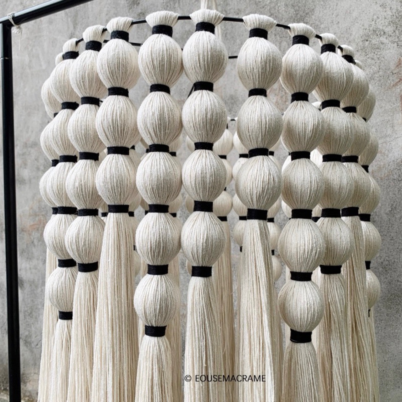 Picture of Cross-border hot selling Nordic spherical hand-woven bohemian lampshade decoration simple tassel chandelier lighting