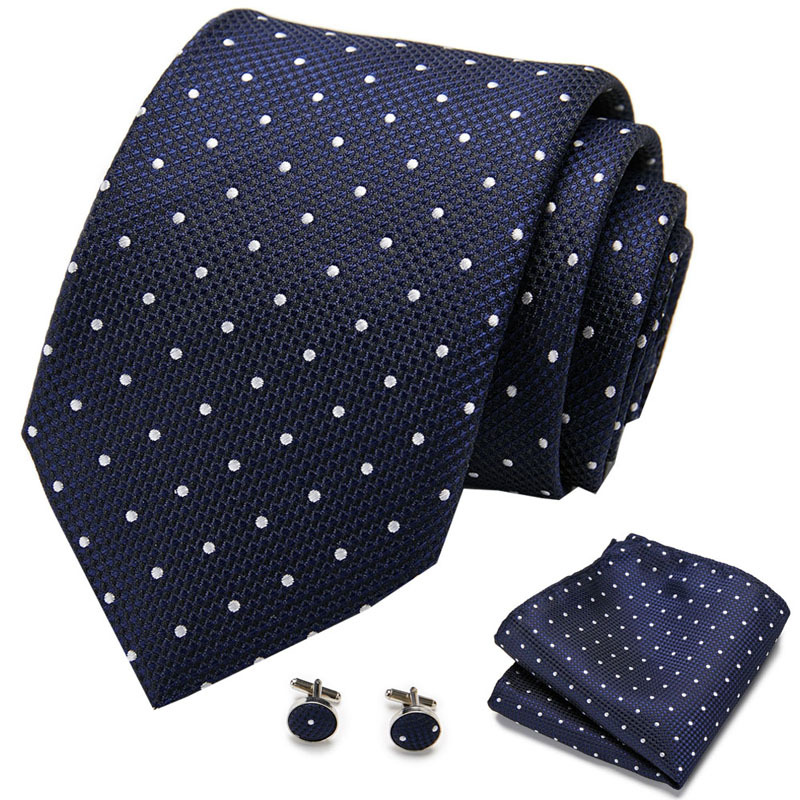 Picture of New Tie in Stock Cross-Border Hot Selling Tie Manufacturer Business Men's Formal Tie Set Ready-Made Fashion Accessories