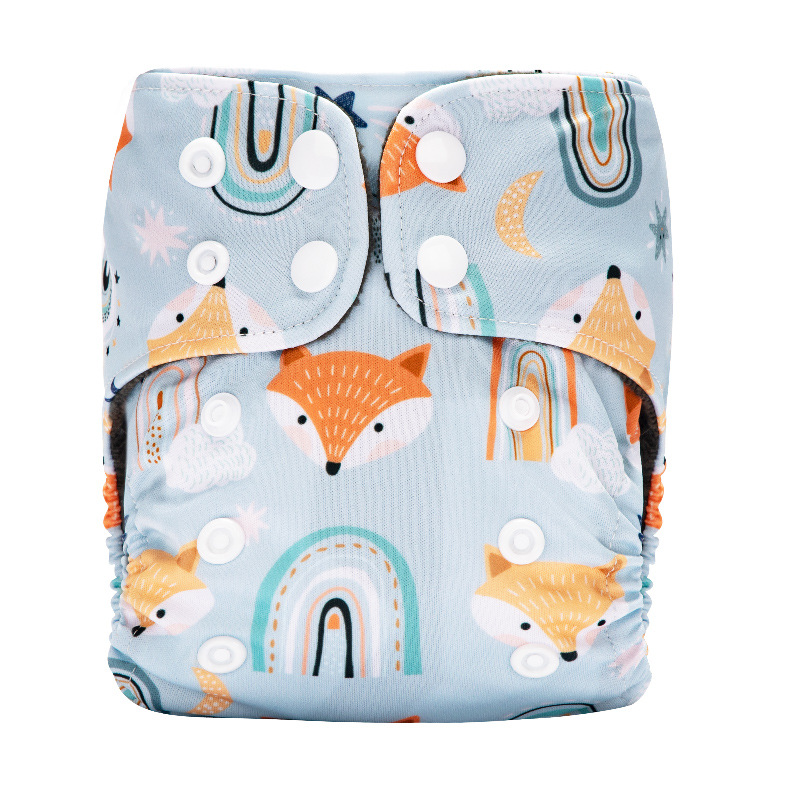 Picture of Foreign Trade Hot Baby Cloth Diapers 0-6 Months Newborn Baby Washed Diapers Black Waterproof Diapers