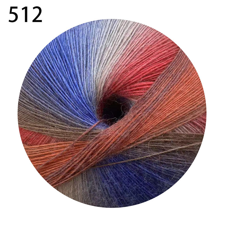 Picture of 1000 m Magic Ball Rainbow Wool Wool Wool Hand-Woven Crochet Shawl Hat Scarf Coat Coarse Baby Wool Ball