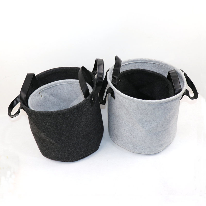 Picture of Cross-border supply felt storage laundry basket Fashion Home laundry basket felt storage basket portable storage basket
