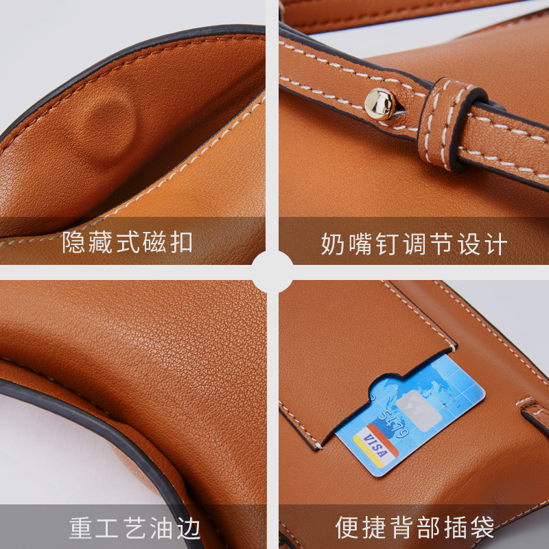 Picture of 2025 New Cross-Border Fashion Mini Bag Retro Genuine Leather Women's Bag Shoulder Crossbody Mobile Phone Bag Women Wholesale