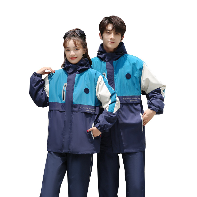 Picture of Middle school uniform detachable charge coat three-in-one coat thickened junior high school high school class clothes wholesale customization
