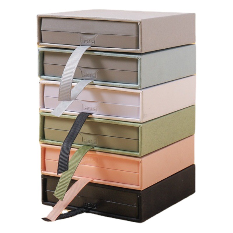 Bai Xin jewelry storage box pe film necklace wearing a suspension box jewelry packaging box manufacturers spot wholesale