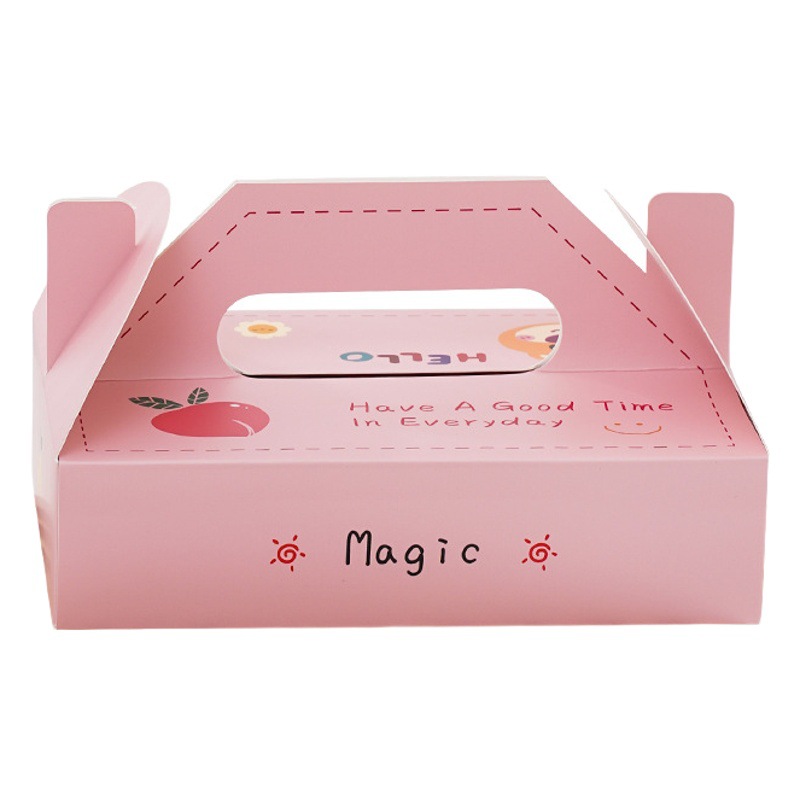 Internet celebrity dessert baking packing box macaron dessert French Sikang pastry portable packing box biscuit cake box