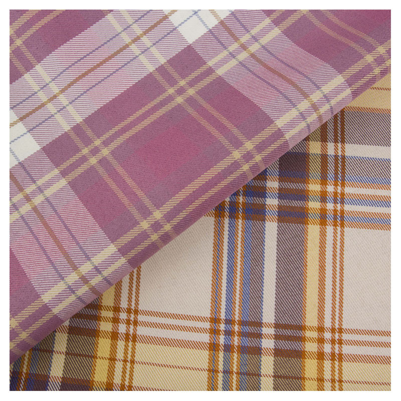 Yarn-dyed plaid polyester JK uniform skirt cloth fashion modern luggage toy jewelry twill fabric spot discount