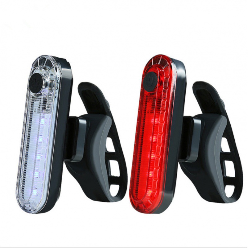 Picture of 056 bicycle tail light outdoor riding USB charging COB bright night riding safety warning light riding accessories