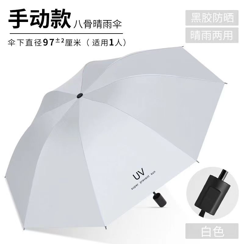 Picture of UV Umbrella Custom Wholesale UV Protection Thickened Sun Protection Sunshade Umbrella Sun Umbrella Folding Sunny and Rainy Umbrella for Men and Women