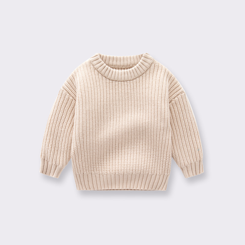 Picture of Foreign Trade Children's Clothing Factory Customized Baby Knitwear Loose Round Neck Girls and Boys Autumn and Winter Baby Knitwears Children's Knitwears