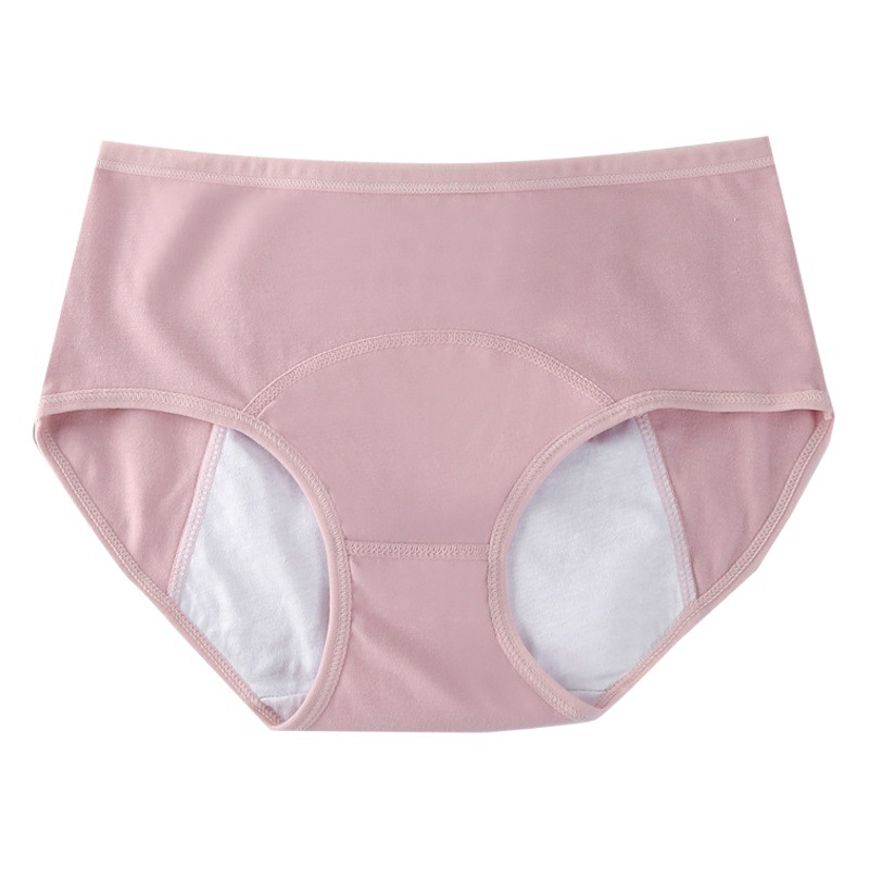 Carefully Selected Women's Mid-Waist Large Size 40~90kg Wearable Pure Cotton Menstrual Underwear before and after Menstruation Leak-Proof Breathable Briefs