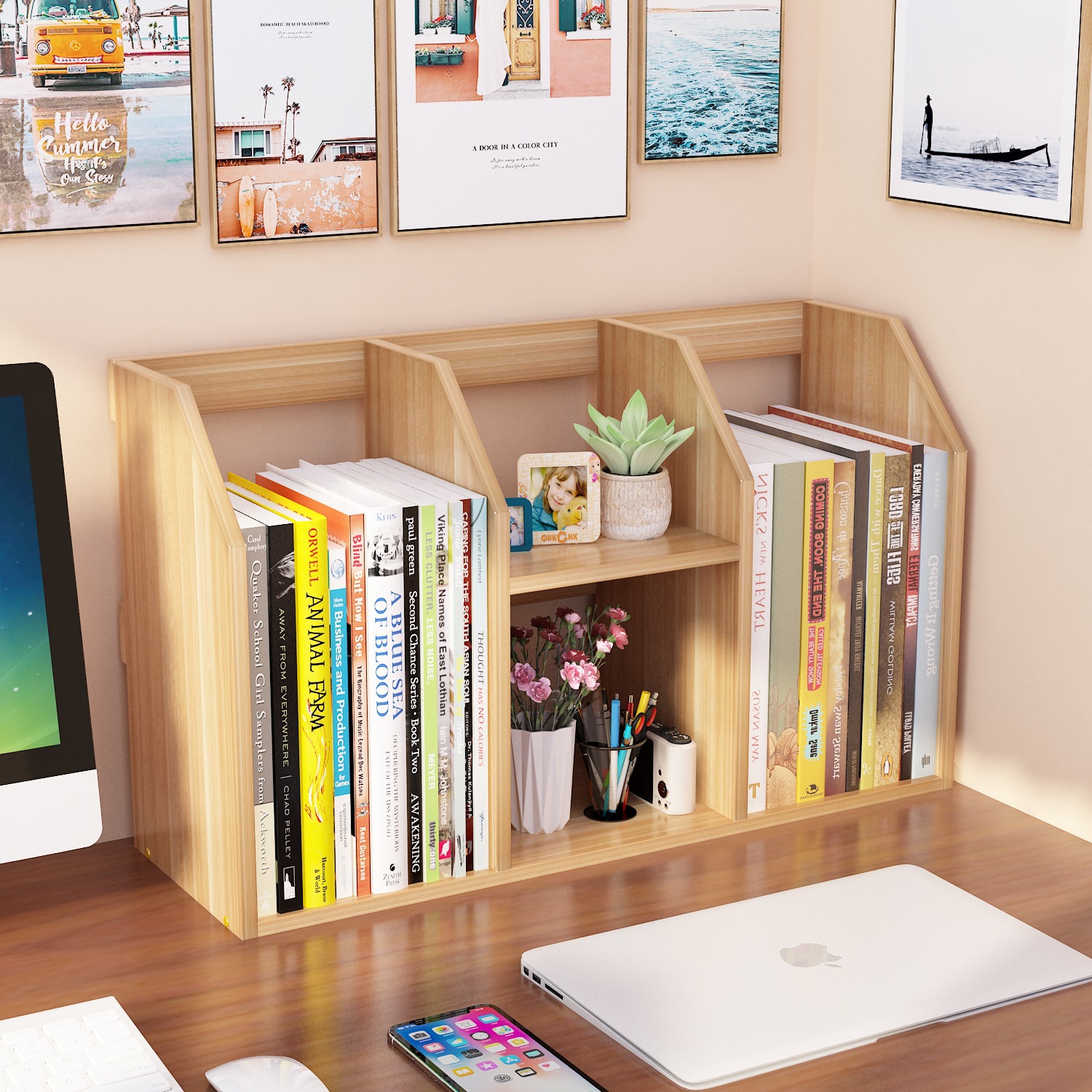 Wholesale Simple Bookshelf Table for Students, Children's Desk, Dormitory Small Bookcase, Desk Storage Rack Desktop